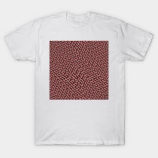 Zigzag Turing Pattern (Rose Gold) T-Shirt